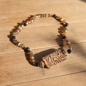 Amber Beaded Necklace